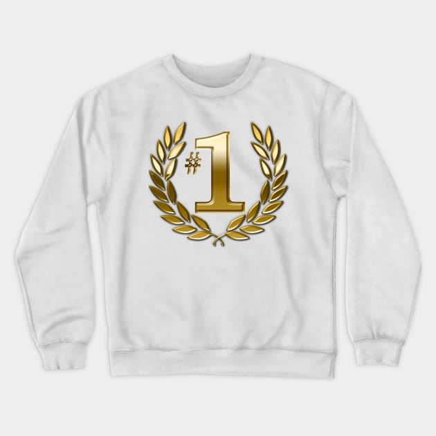 #1 Crewneck Sweatshirt by SimpleIsCuteToo